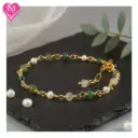Moss Agate & Pearl