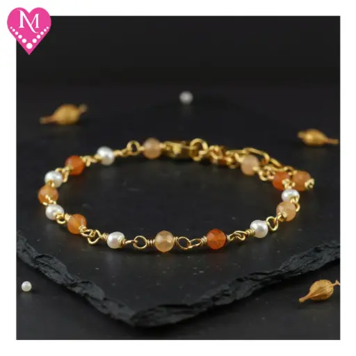 Carnelian & Pearl