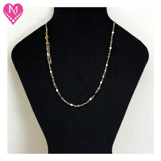 Iolite & Pearl